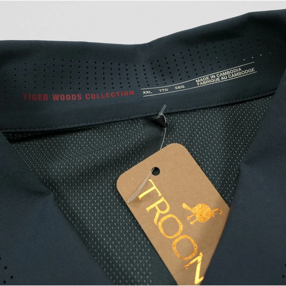NEW Nike Tiger Woods Collection‎ Polo Mens XXL Slate Troon Golf Shirt NWT